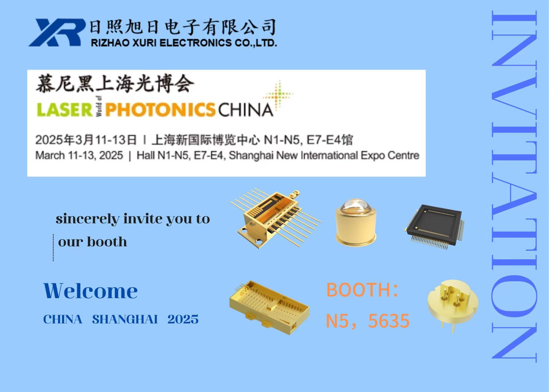 Willkommen in der Laserwelt der Photonik China 2025 Stand: 5635