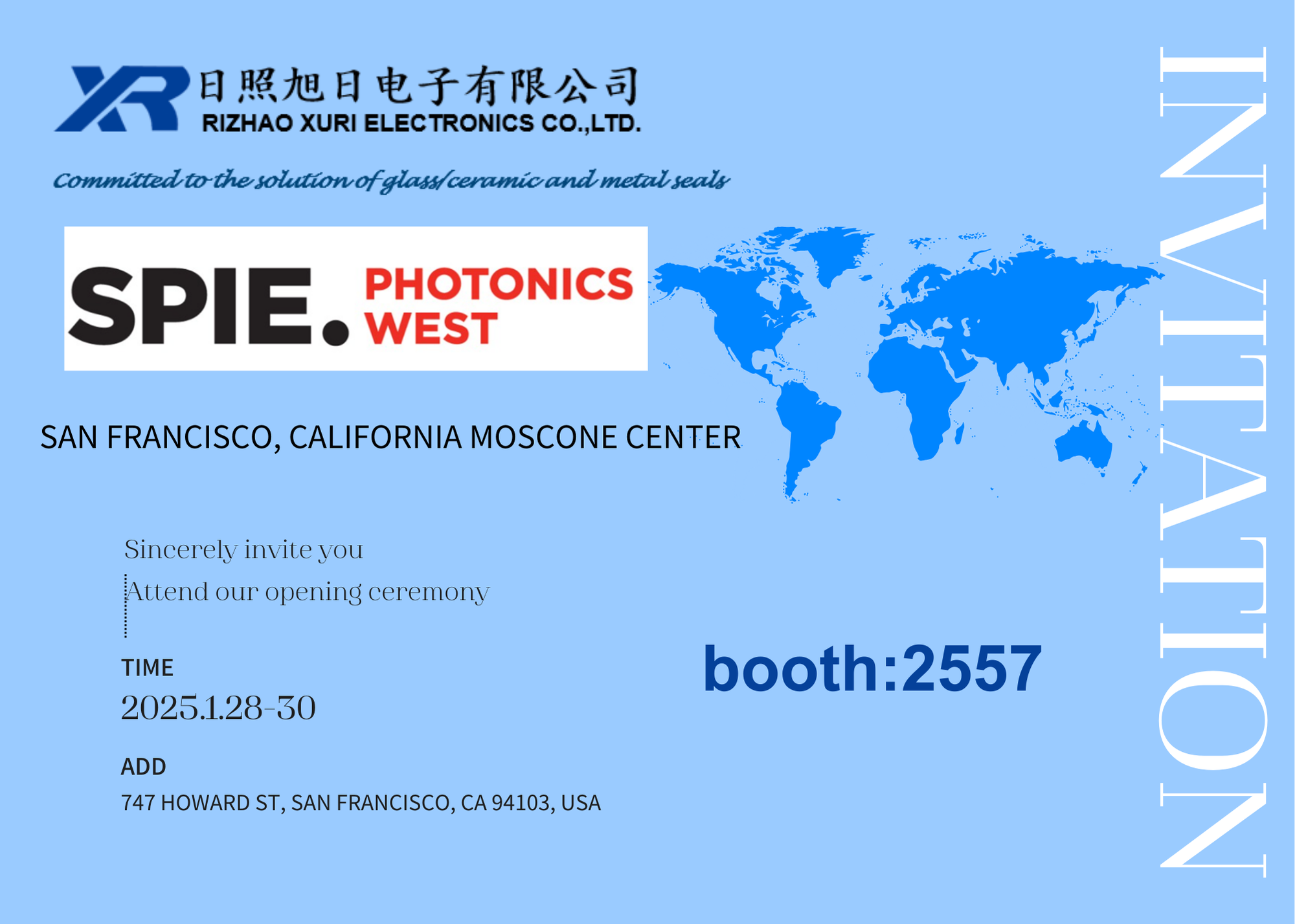 Willkommen am 2025 Spie Booth: 2557